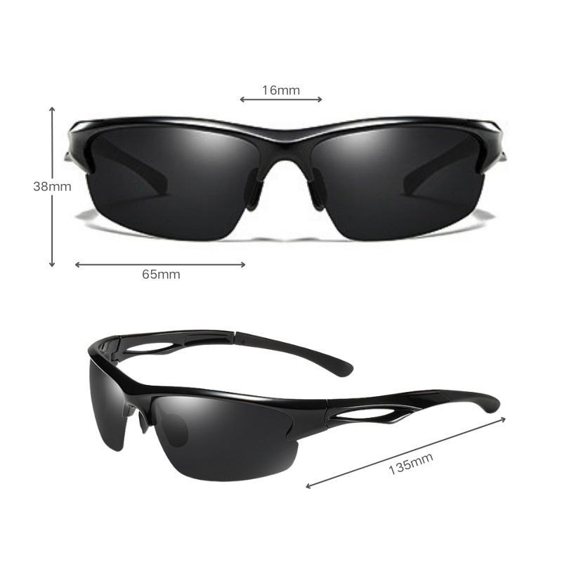 cycling black sunglasses