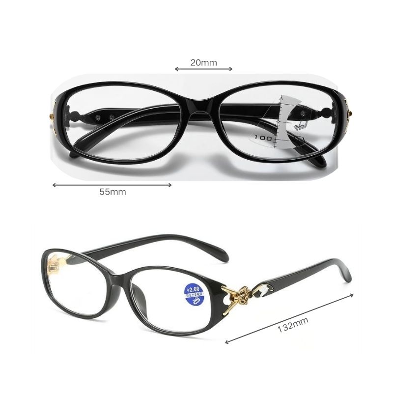 black reading glasses