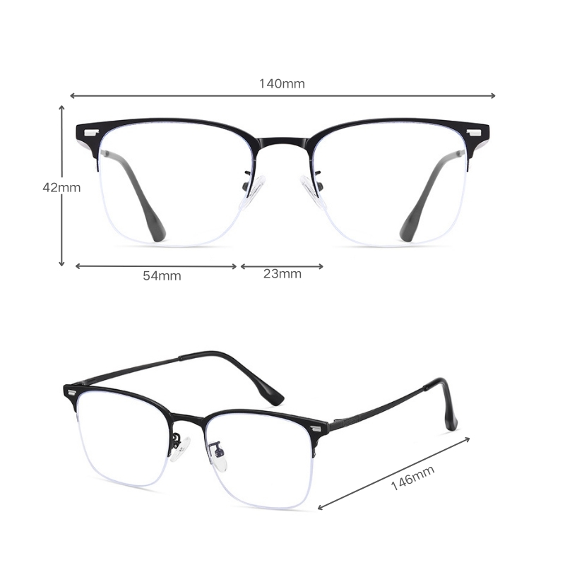 clubmaster frame clip on glasses