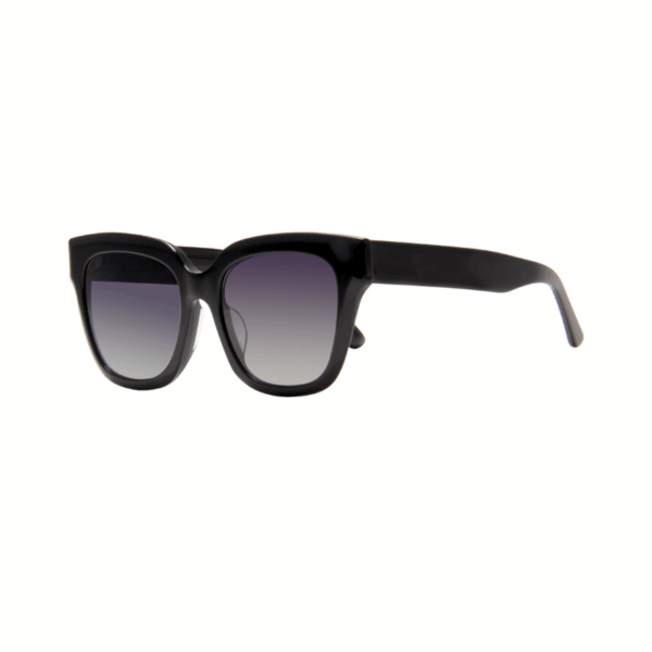 black acetate sunglasses