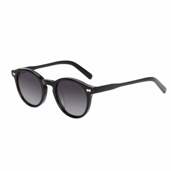 نظارات شمسية دائرية سوداء