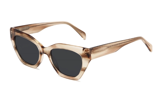 Cat-Eye Acetate Sunglasses with TAC Polarized